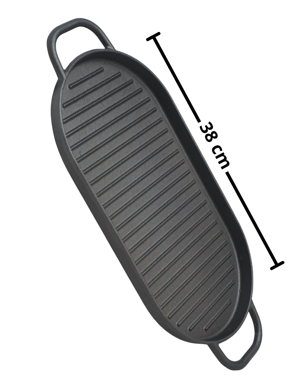 Grill Ovalado 38, 42  cm de hierro c/ tabla - GRILL