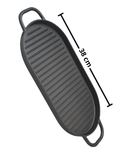 Grill Ovalado 38, 42  cm de hierro c/ tabla - GRILL