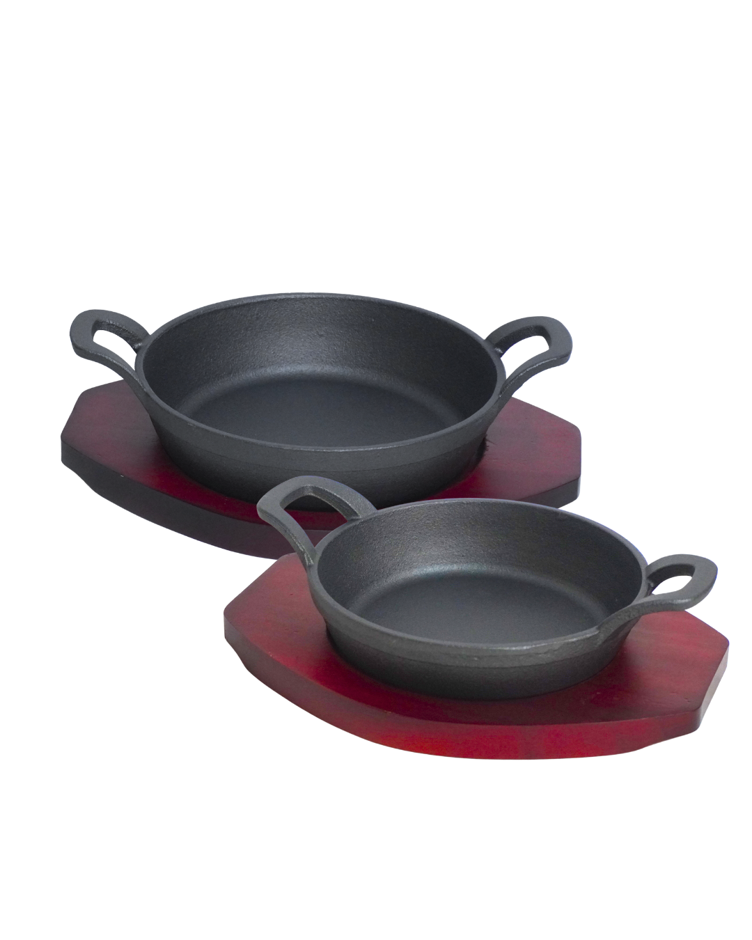 Olla Grill  16, 18 cm de hierro c/ tabla