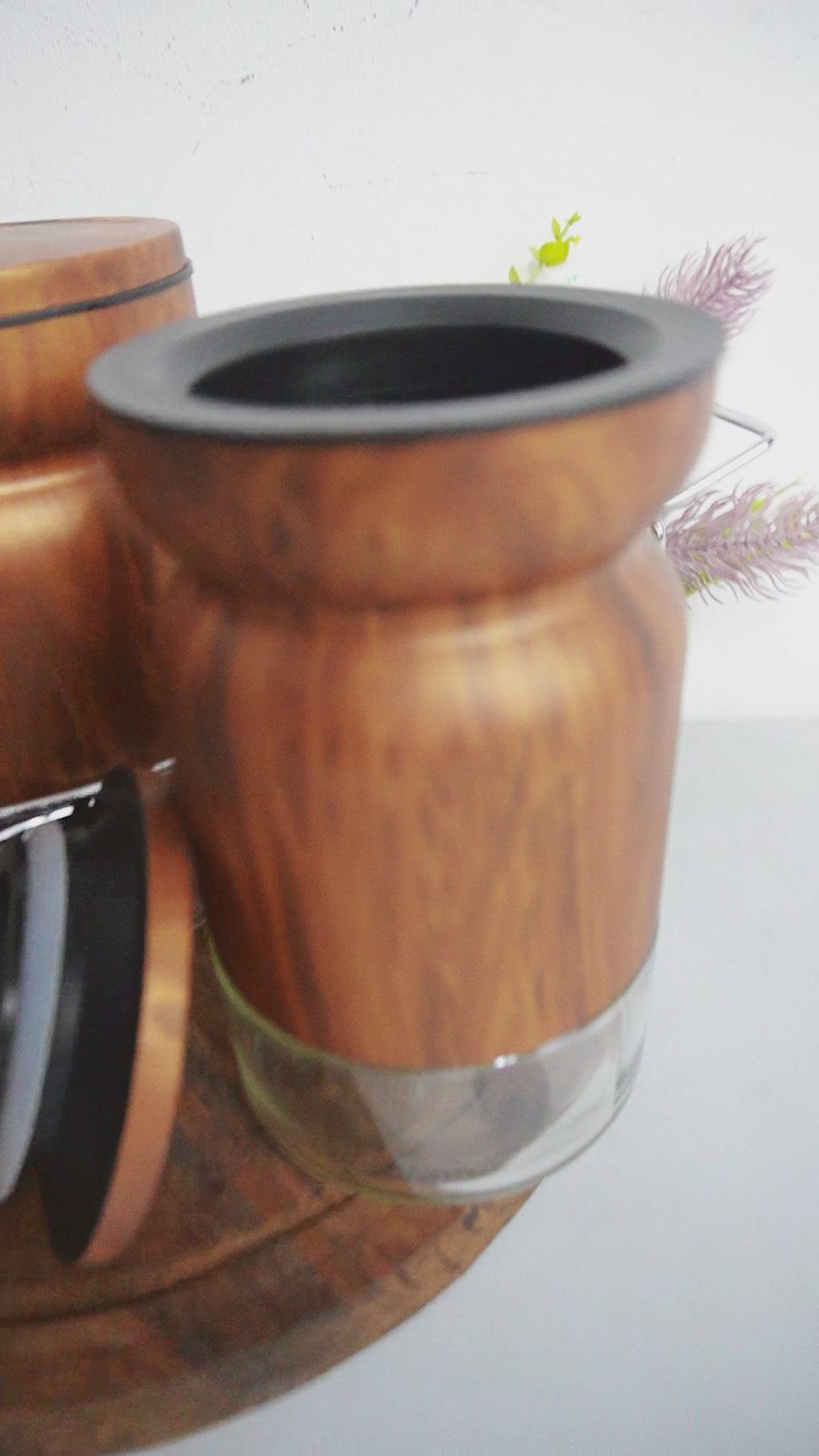 Azucarero de Vidrio con forma de Reloj de arena 41721  - CANISTER 3 pz