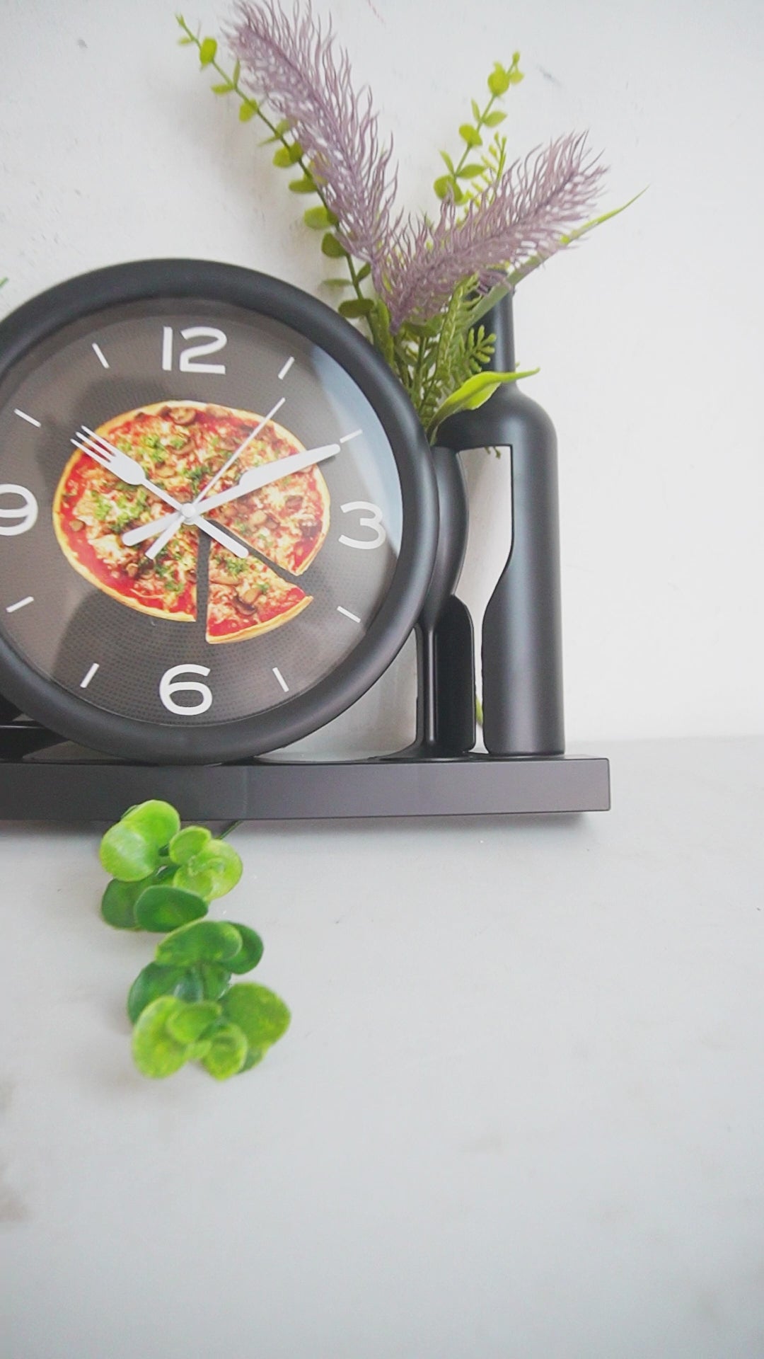 Reloj plástico para la Cocina - Tipo restaurante italiano