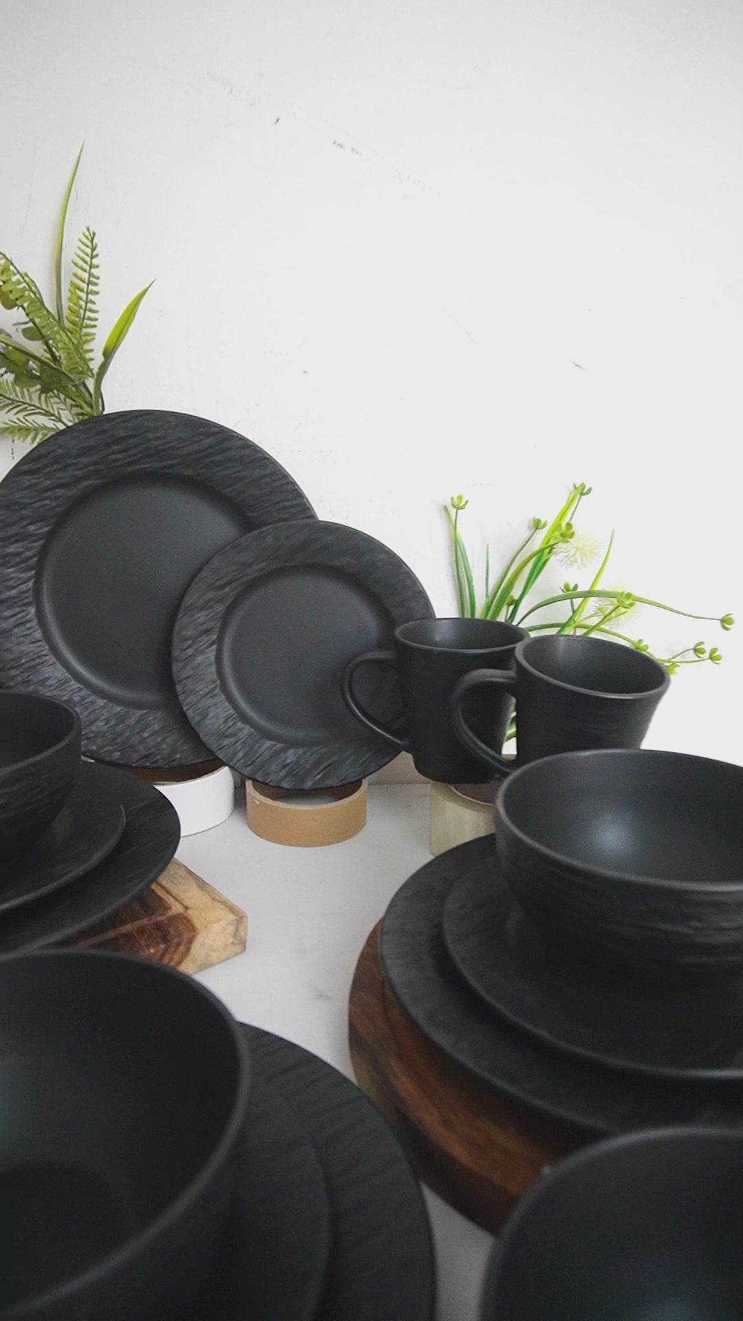 Vajilla Lava Stone 16 pz